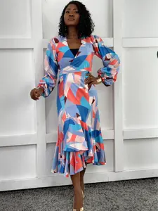 Zora Wrap Dress (Multi Color)