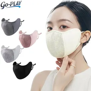 3D Face Slimming Sunscreen Mask - Outdoor Cycling Breathable Mesh UV Protection Face Cover Adjustable No Lipstick Transfer 2026 Summer Must Have for Running Hiking Daily Wear