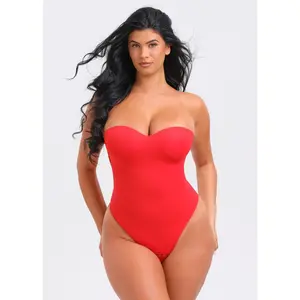 BraSculpt Strapless Bodysuit Thong