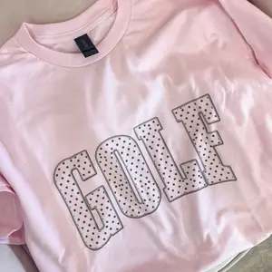 Golf Polika Dot Pink Graphic Crewneck T Shirt or Sweatshirt Cute Casual Girly