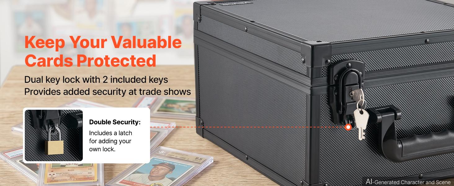 VEVOR Graded Storage Case - 3-Row 150 PSA Slab Box with Secure Lock, 12 Dividers & Key, Baseball Sports Holder for 100 SGC 80 BGS 500 Top Loaders & 999+ Loose Items#BacktoSchool, Sports Cards VEVOR Graded Storage Case - 3-Row 150 PSA Slab Box with Secure Lock, 12 Dividers & Key, Baseball Sports Holder for 100 SGC 80 BGS 500 Top Loaders & 999+ Loose Items#BacktoSchool, Sports Cards