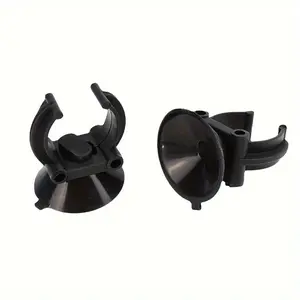 10pcs Black Suction Cup Aquarium Fixing Suction Cup, Suction Cup Fixing Clip Aquarium Suction Cup Silicone Suction Cup Aquarium Supplies, Without Battery