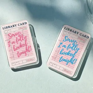 Sorry I'm fully Booked Tonight Kindle Phone Grip Library Card Magnetic Kindle Holder Kindle Accessories Bookish Merch Gift for Book Lover