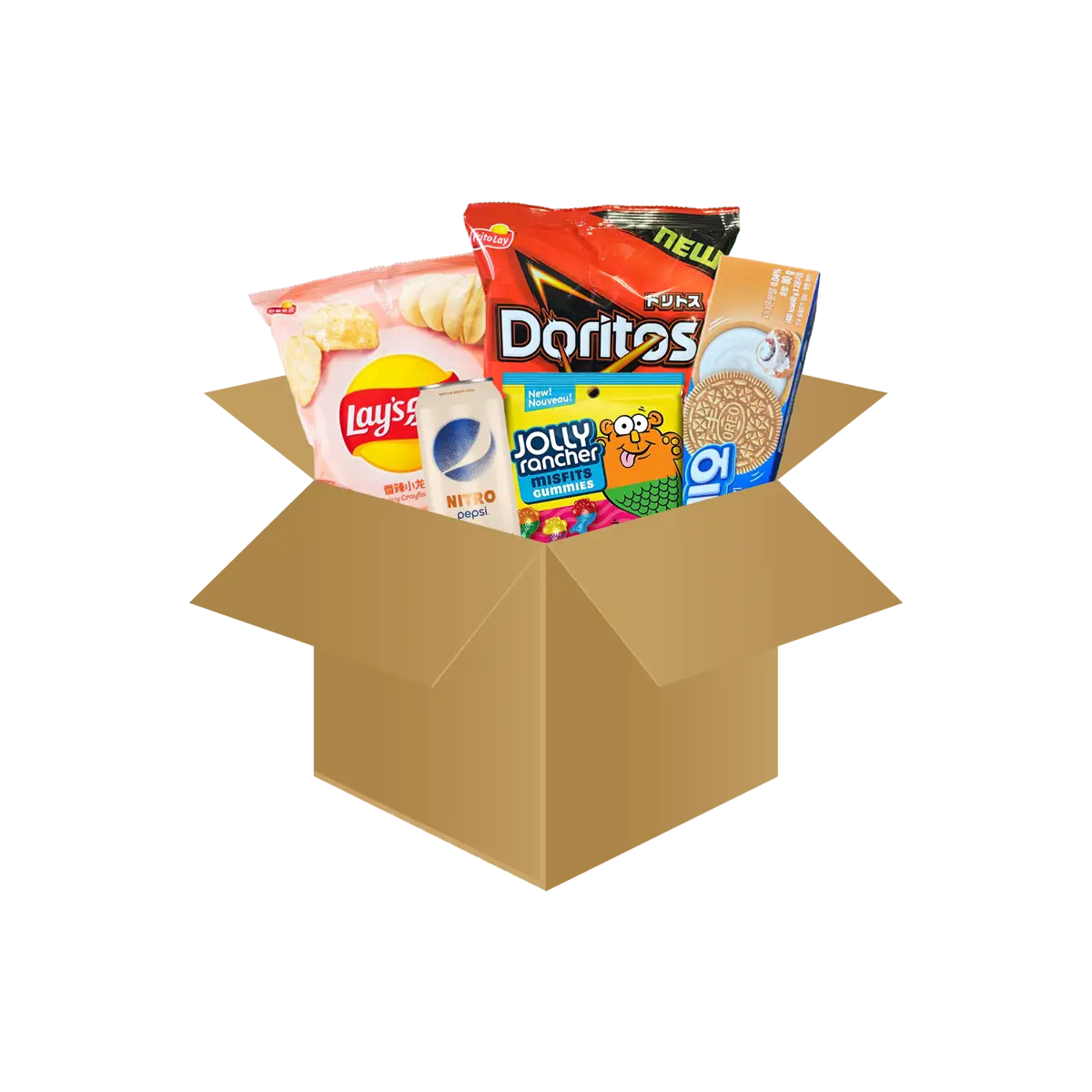 $45 Assorted Snack Box - Global Variety Pack a Unique Culinary Journey