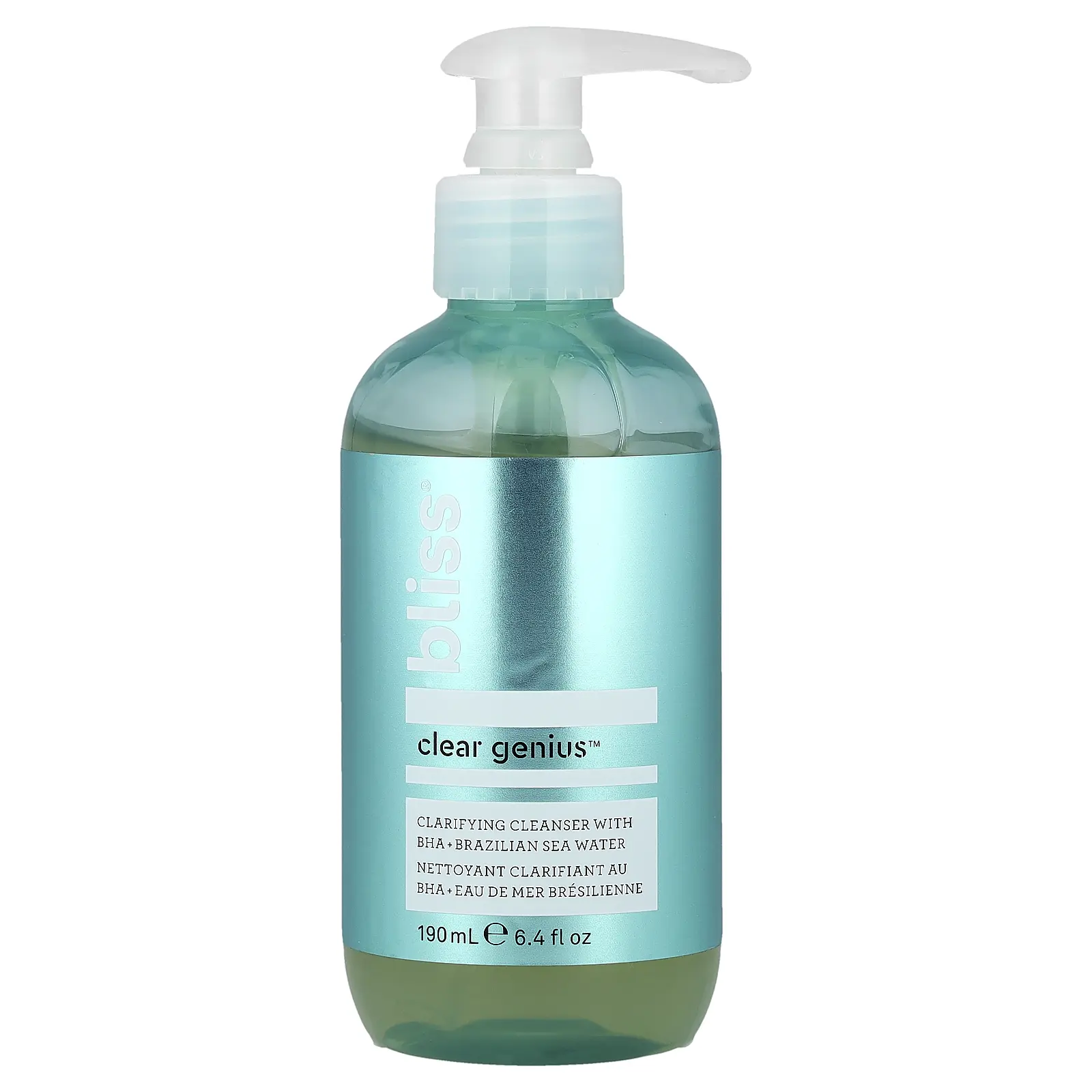 Bliss Clear Genius™, Clarifying Cleanser with BHA + Brazilian Sea Water, 6.4 fl oz (190 ml)