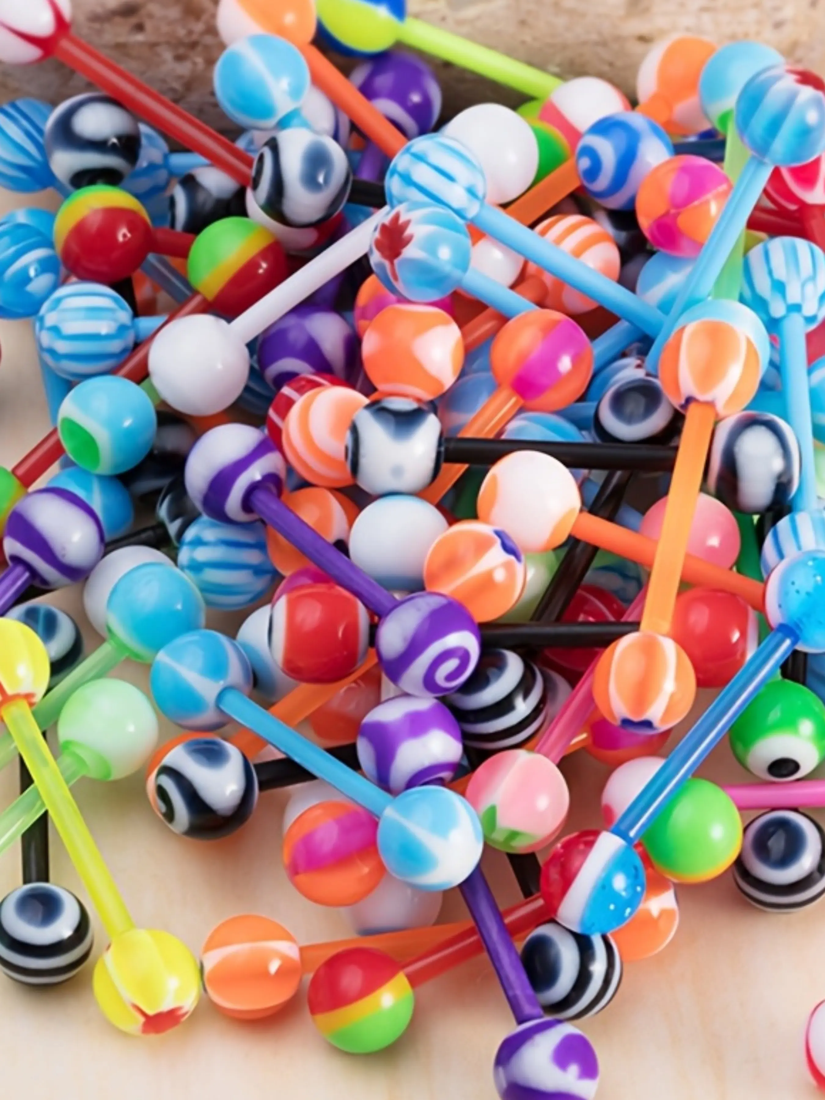 Body Piercing Tongue Bars Next Day Delivery OTVIAP Vibrating Stainless  Steel Tongue Ring Stud Barbell, Body