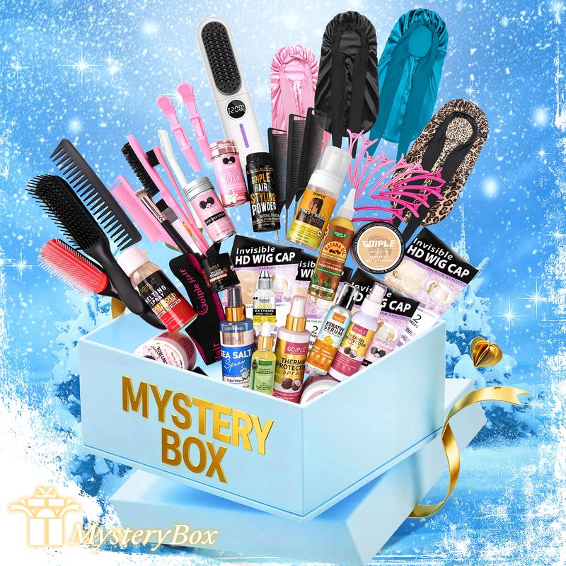【Winter Mystery Gift Box】Limited-Time Offer Mystery Box Mystery Birthday Gift,Mystery Box Challenge Friend Gift,Hair Care Set Makeup