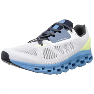 ON Mens Cloudstratus Synthetic Textile Trainers (Frost/Niagra, us_Footwear_Size_System, Adult, Men, Numeric, Medium, Numeric_11)