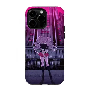 Junk0 En0shima Danganr0npa Inspired Hot Pink Cityscape Phone Cover For iPhone 17 Pro Max 16 15 14 13 12 11 for Samsung S21 S22 S23 S24 S25 Phone Case|Tough Phone Case