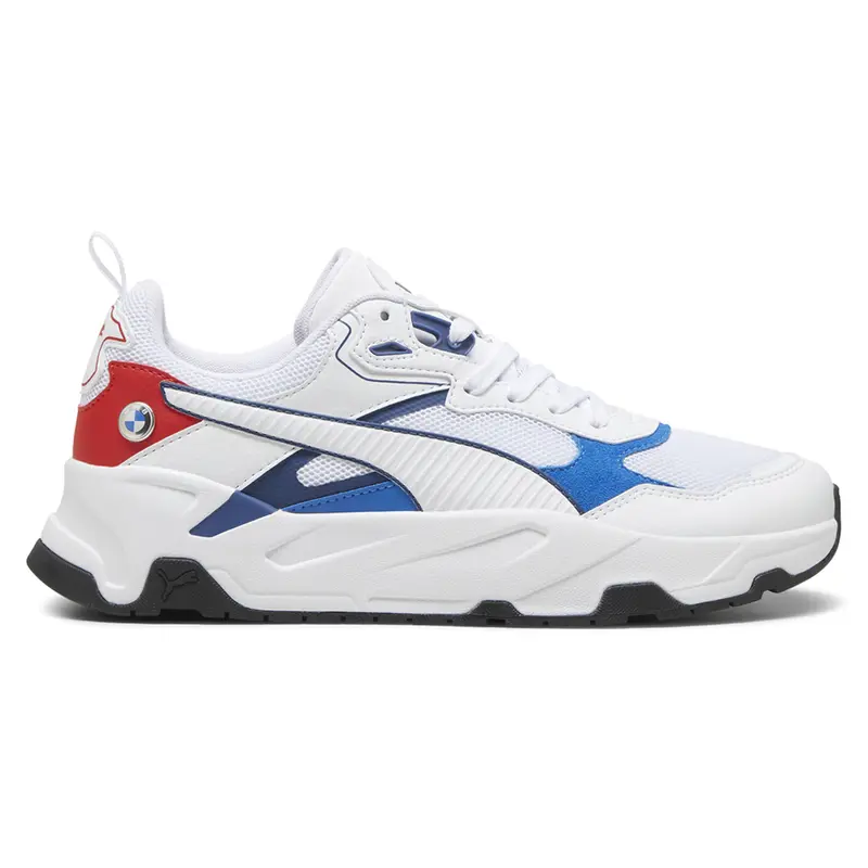 PUMA Mens Bmw M Motorsport Trinity Lace Up Sneakers Shoes Casual - White