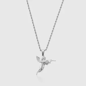 Cupid Pedant - White Gold