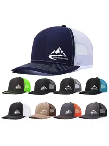 Unisex Baseball Cap, Mountain Printing Hat, Mesh Hats for Men & Women, Adjustable Trucker Hats, Outdoor Breathable Sun Hat, Christmas Gift