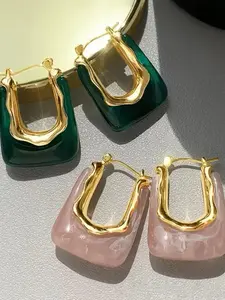 Vintage Appeal U-Shaped Earrings for Women and Girls, Fashionable Versatile Jewelry, Perfect Birthday Gift, Elegant Accessory