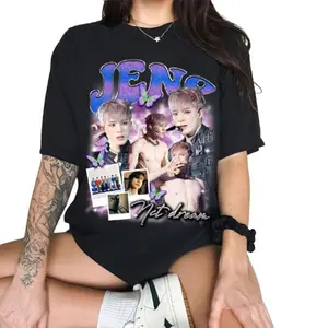 Nct Dream Graphic T-shirt 2024 Jeno, Mark, Renjun, Haechan, Chenle Dream Scape Album & World Tour Shirt Tshirt Cotton Top