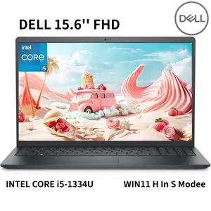 Dell 15 Laptop - Business & Home Student Laptop Computer, Intel 10-Core i5-1334U, 15.6" FHD Touchscreen, WiFi, Bluetooth, INTEL UHD WIN11 H in S modee CARBON BLACK(8GB RAM 2TB SSD)