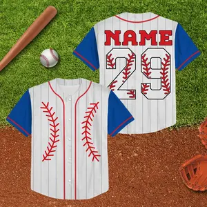 Custom Name and Number Baseball Jersey  Custom Kid Youth Adult Jersey for Baseball Lover  Matching Team Outfit Family Jersey Birthday Jersey