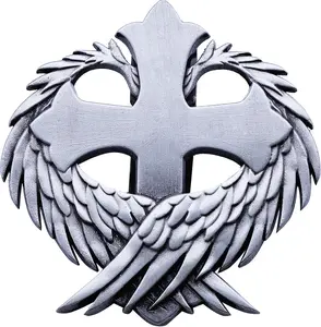 Guardian Angel Visor Clip - Guardian Angel Visor Clips for ,Stainless Steel Wings Cross Sunshade Clip Driver