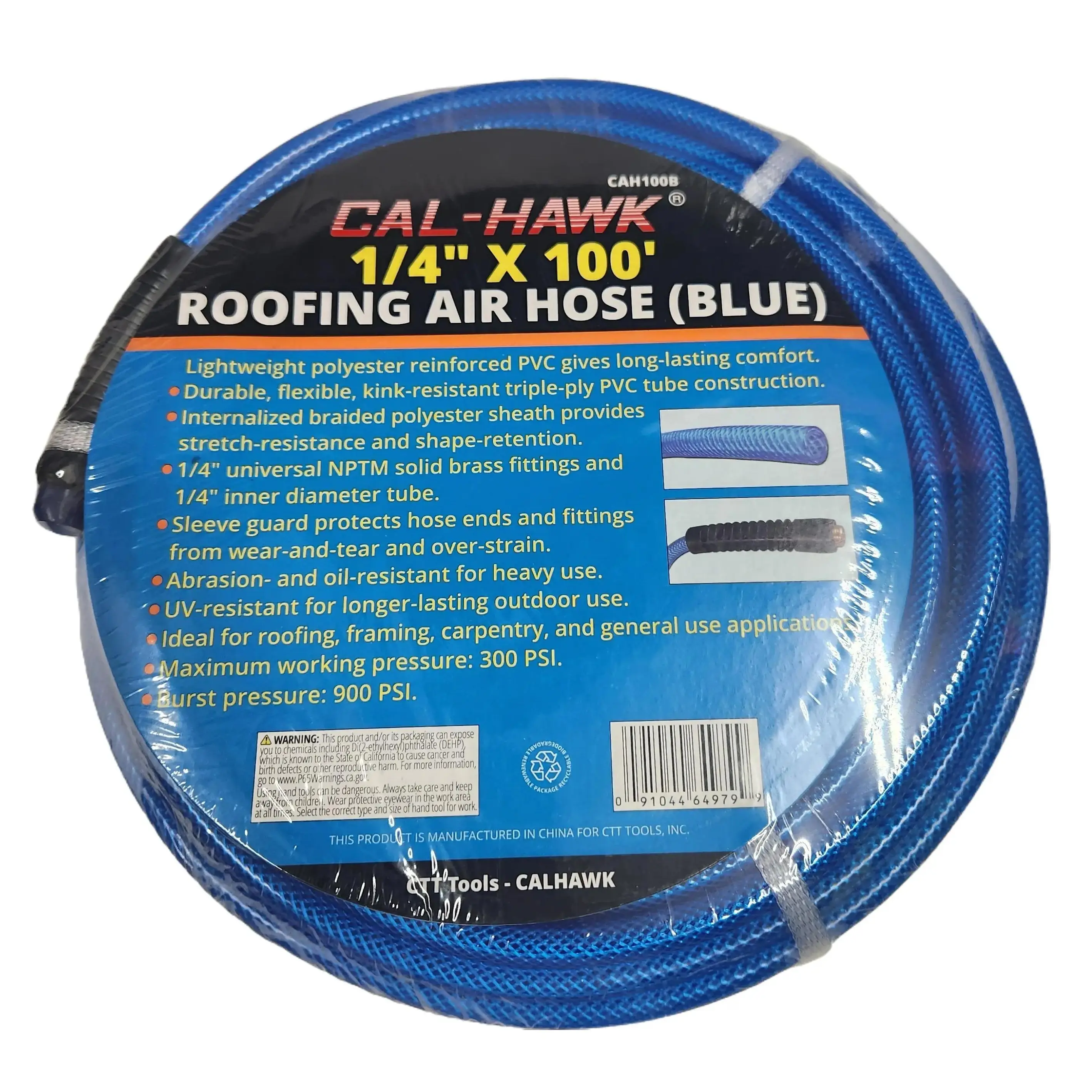 CAL-HAWK 1/4"X50" OR 1/4"X100" ROOFING AIR HOSE CAL-HAWK 1/4"X50" OR 1/4"X100" ROOFING AIR HOSE