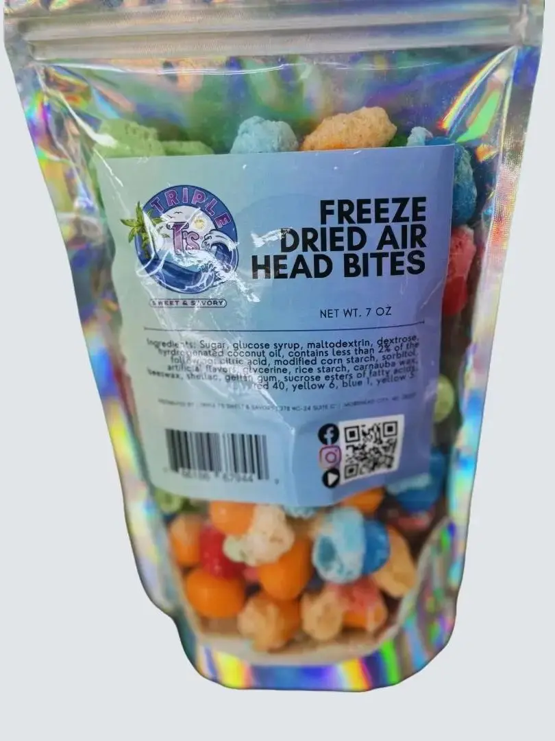 Triple T's Sweet & Savory Freeze Dried Candy - Breezy Noggin Bites -  Snacks