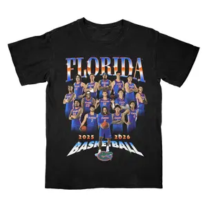 Florida Gators 2025-2026 Men's Basketball Team Tee, Florida Basketball Graphic Shirt, College Sports Fan Apparel, Retro Gators Hoops Top, Classic Florida Basketball Fan Gift