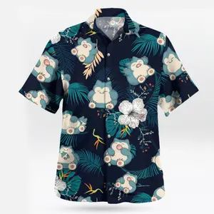 Fresh Summer – Youthful – Bold with the Snor PKM Hawaiian Shirt Tropical Anime Aloha Shirt