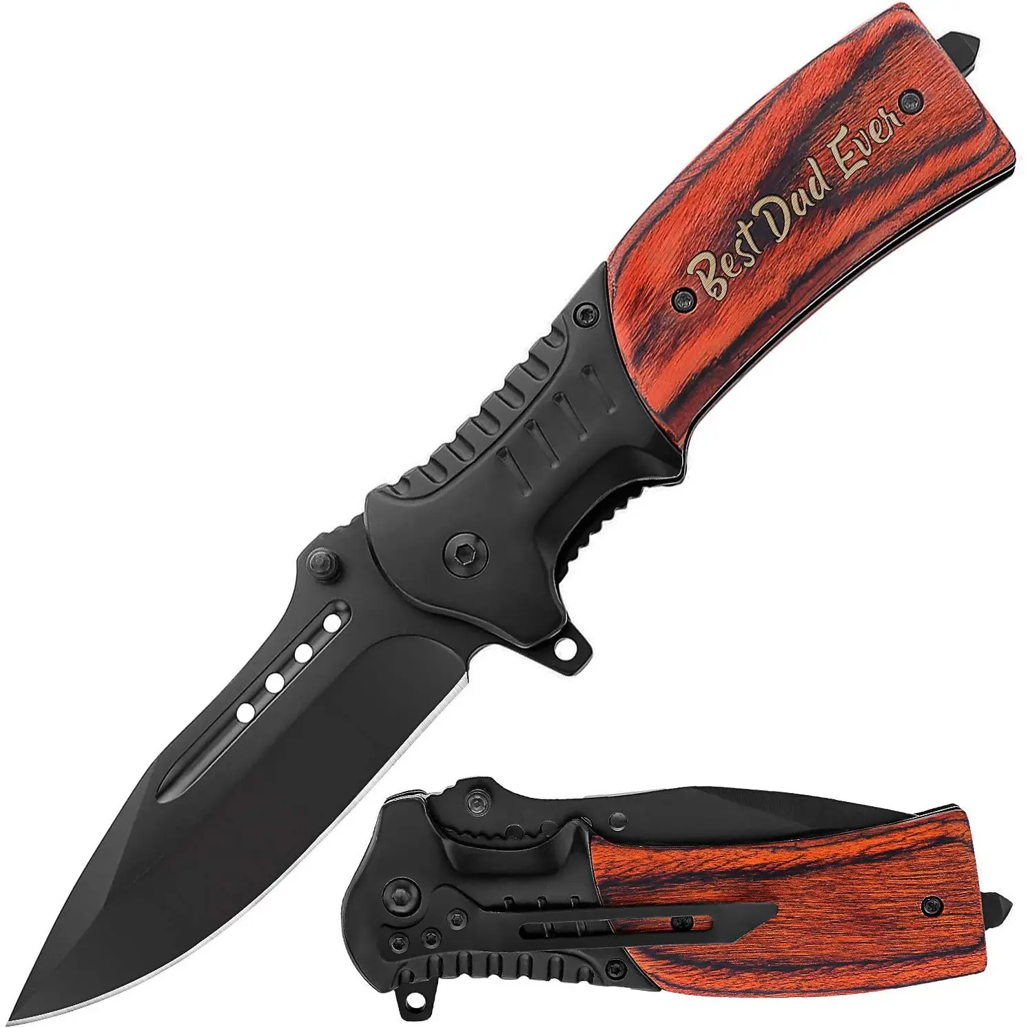 Pocket Knife For Dad Engraved Knives-Personalized Knifes for Dad-Christmas, Fathers Day, Birthday Idea