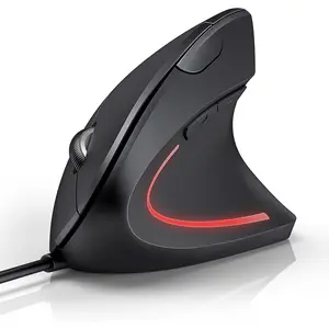 P-MUW02     Wired Mouse, 6400 DPI Ergonomic Mouse 6 Buttons Silent Mice 4 Adjustable DPI Vertical Mouse Compatible with Windows/Chrome/Laptop/Computer