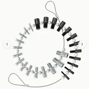 1pc Nut & Bolt Thread Checker, Inch & Metric, 26 Male/Female Gauges, Stainless Steel 14 Inch & 12 Metric Thread Checker