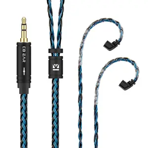KBEAR ST16 Plus 6.56ft/2m Long IEMs Earphone Cable Durable QDC/2Pin 0.78mm Pins for KZ ZSN/ZSN PRO/EDX PRO/ZS10 PRO/AS16/DQS/Castor/PR2/PR3/CRA/C12/C10PRO Audio Headset Electronic Music - Earbud