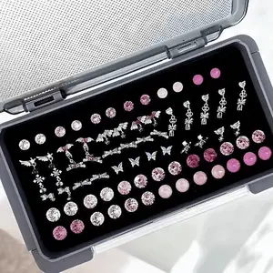1PC Transparent Earring Storage Box, Minimalist & Elegant Portable Jewelry Case for Studs & Dangles – Compact Display Box & Organizer, Lightweight Box