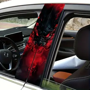2-Piece Dragon's Gaze Car B-pillar Sticker, Decal For Cars, Car Decals, Matte Vinyl, Easy to Paste, No Glue Left, Scratch/Water Resistant, Self-Adhesive, Fantasy Animal Pattern, Suitable for Plastic/Glass/Metal, Car Decoration, Car Accessories