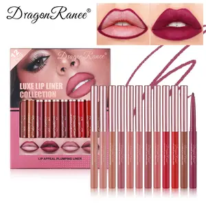 12-Piece Lipstick Set Makeup Waterproof Long-Lasting Natural Finish Enhances Lips Ideal for Beginners Non-Toxic Sulfate-Free Balm Pack