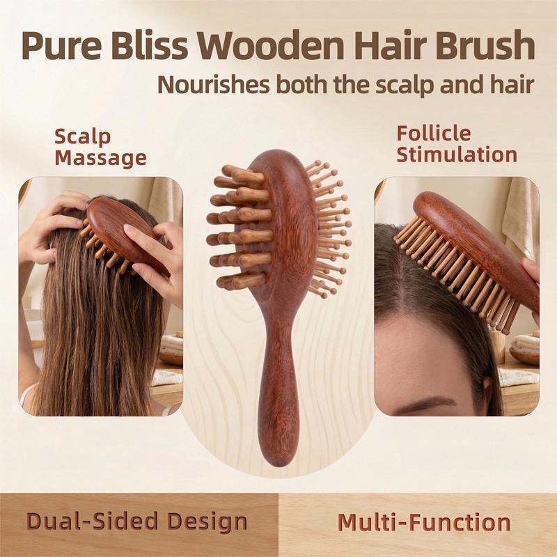 【2026 NEW】15 ESSENTIALS head massager, Scalp Massage and Detangling Brush & comb, 2-in-1 Hair Brush for Frizz, Breakage and Volume, Wet and Dry Hair,asmrsounds