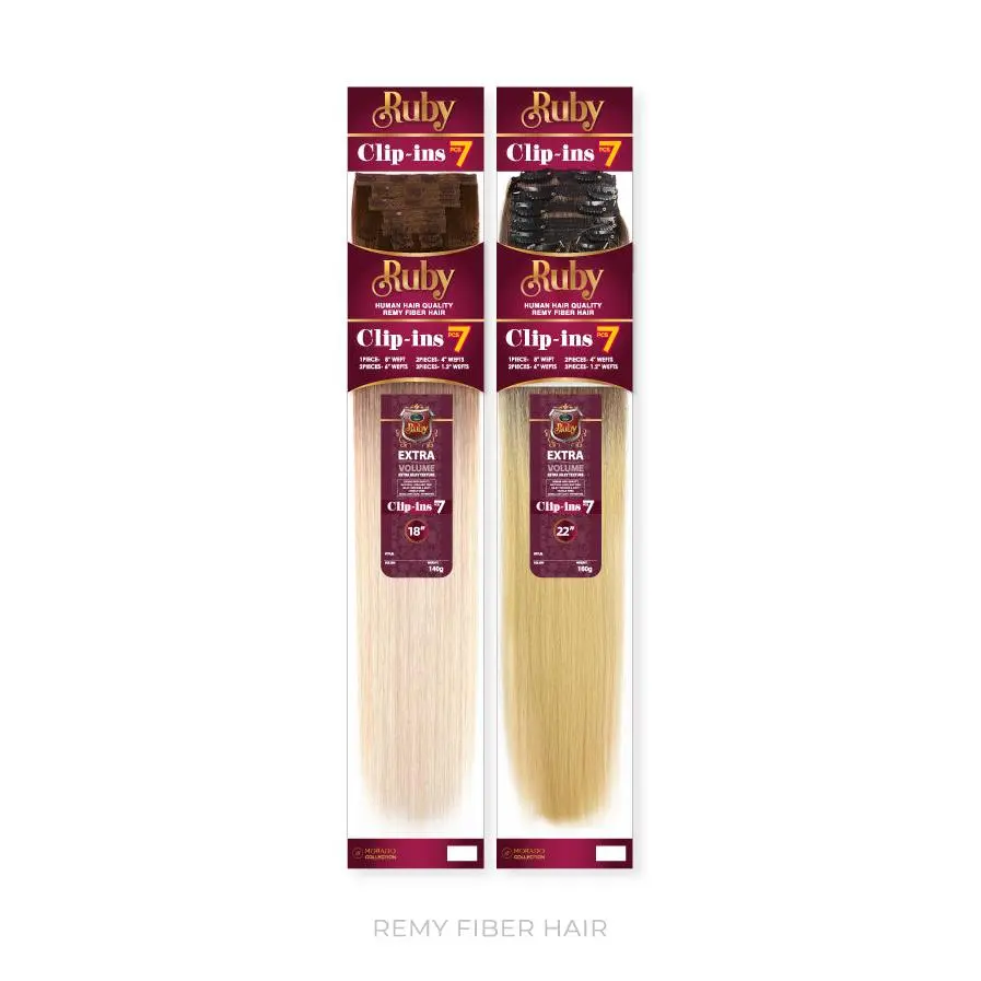 Ruby 7pc Clip In Extensions 18" - Original Product Title, Compatible with 18" Extensions, Original Design