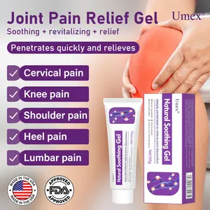 Umex Joint Relief Cooling Gel Cream | Menthol & Frankincense Formula | Helps Soothe Discomfort in Knees, Back, Neck & Shoulders | Deep Relaxation, Moisturizing & Refreshing Care
