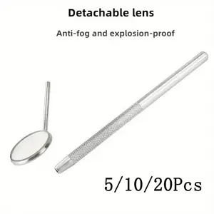 5/10/20 piece portable makeup mirror | Detachable handle design, multifunctional handheld mirror, lightweight and easy to carry, essential for daily travel