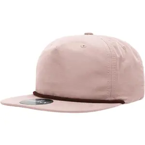 DECKY 5-Panel High Profile Relaxed Fit Cotton Blend Rope Hat