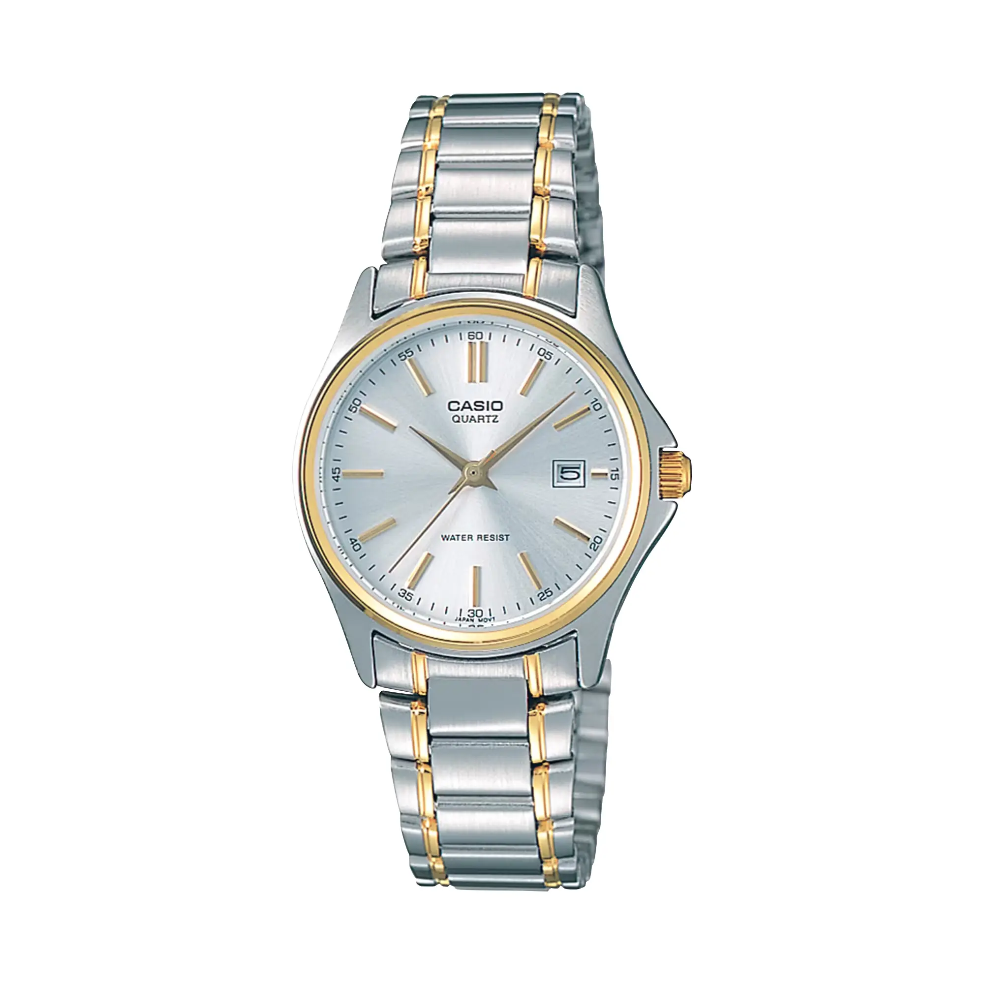 Casio Women’s Gold Analog Watch Silver Dial Steel Bracelet - LTP-1183G-7A