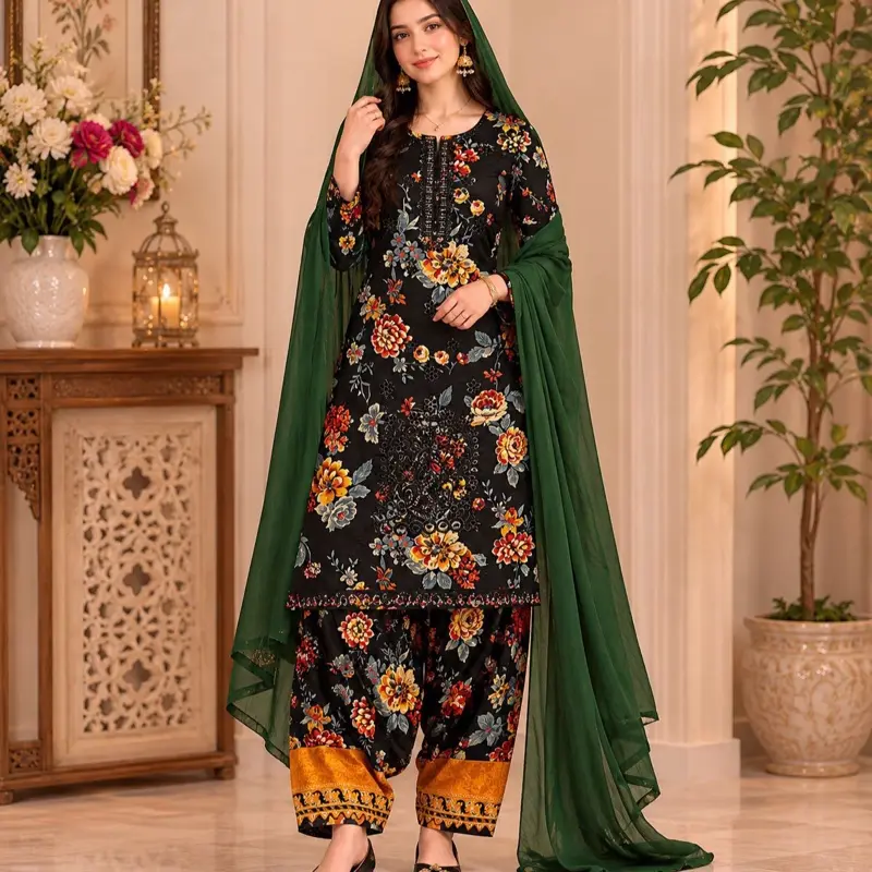 Patiala Salwar Kameez (Patiala Suit) Household Textile - ft Mat, Mousepad, Gaming Mousepad, Spiderweb Mats, Perfect Garage Rug