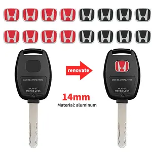 2026 New 13mm 5/10pcs Car Key Badge Emblem Replacement Car Key Stickers For Honda Civic Accord Fit CRV Jazz Odyssey Insight Legend HRV For Car Décor