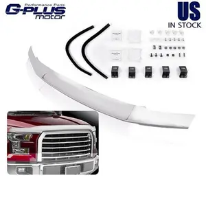 Fit For 2017-2020 Ford F250 F350 Super Duty Hood Deflector Bug Shield Chrome