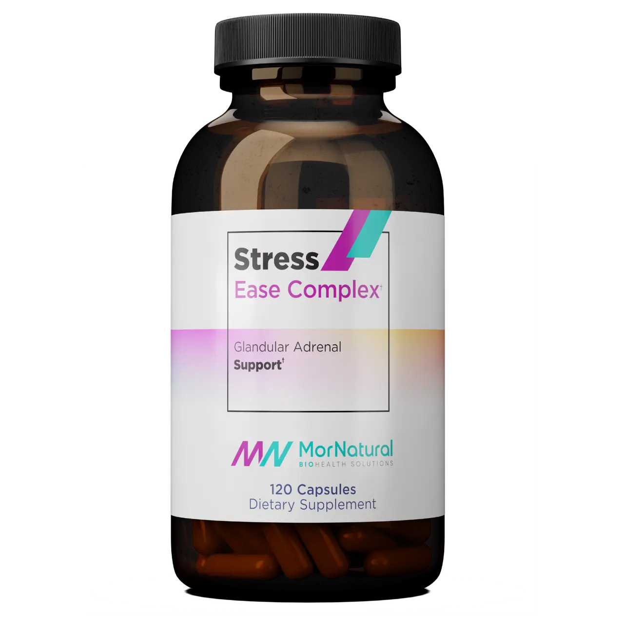 StressEase Complex - 120 Capsules - Adrenal Function Support for Chronic Stress, Menopause, and Andropause - Edible, Supplement