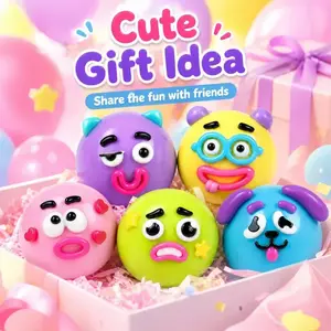NEW Curiosities Smushers Dog Face Swap Squishy Toy - Soft, Moldable, Slow Rising Squishies, Anxiety Fidgets, Whimsical Gift for Adults, Relaxing Sensory Desk Accessory summerwins