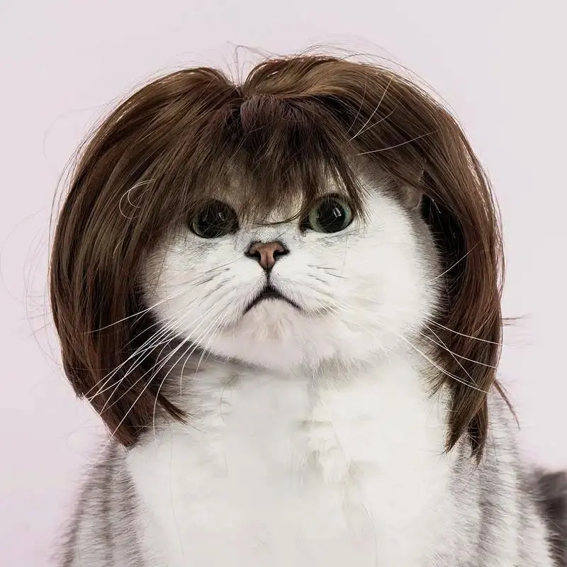 Dog Short Hair Wig Headband - Creative Cute Playful Animal Costume Accessory, Versatile Design for Personality Expression, Great Gift for Halloween, Valentine's Day