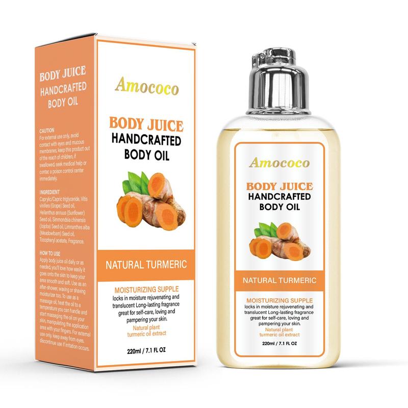 Handcrafted Body Juice Oil - Moisturizing & Nourishing - Anti-Cracking & Dryness - Daily Body Care Moisturizer with 5-Fragrance - Essence Oil moisturising moisturiser perfumed lotion Honey Almond Milk Body Oil Moisture Hydrating peach Cosmetic   body  oil