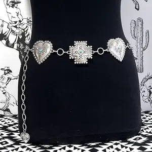Heart & Cross Concho Belt