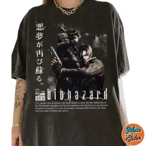 Biohazard Resident E.v.i.l Vintage Shirt, Game Sweatshirt, Cotton Unisex T-shirt, Crew Neck, Size S- 3xl, Menswear Top, Womenswear Top Underwear Streetwear