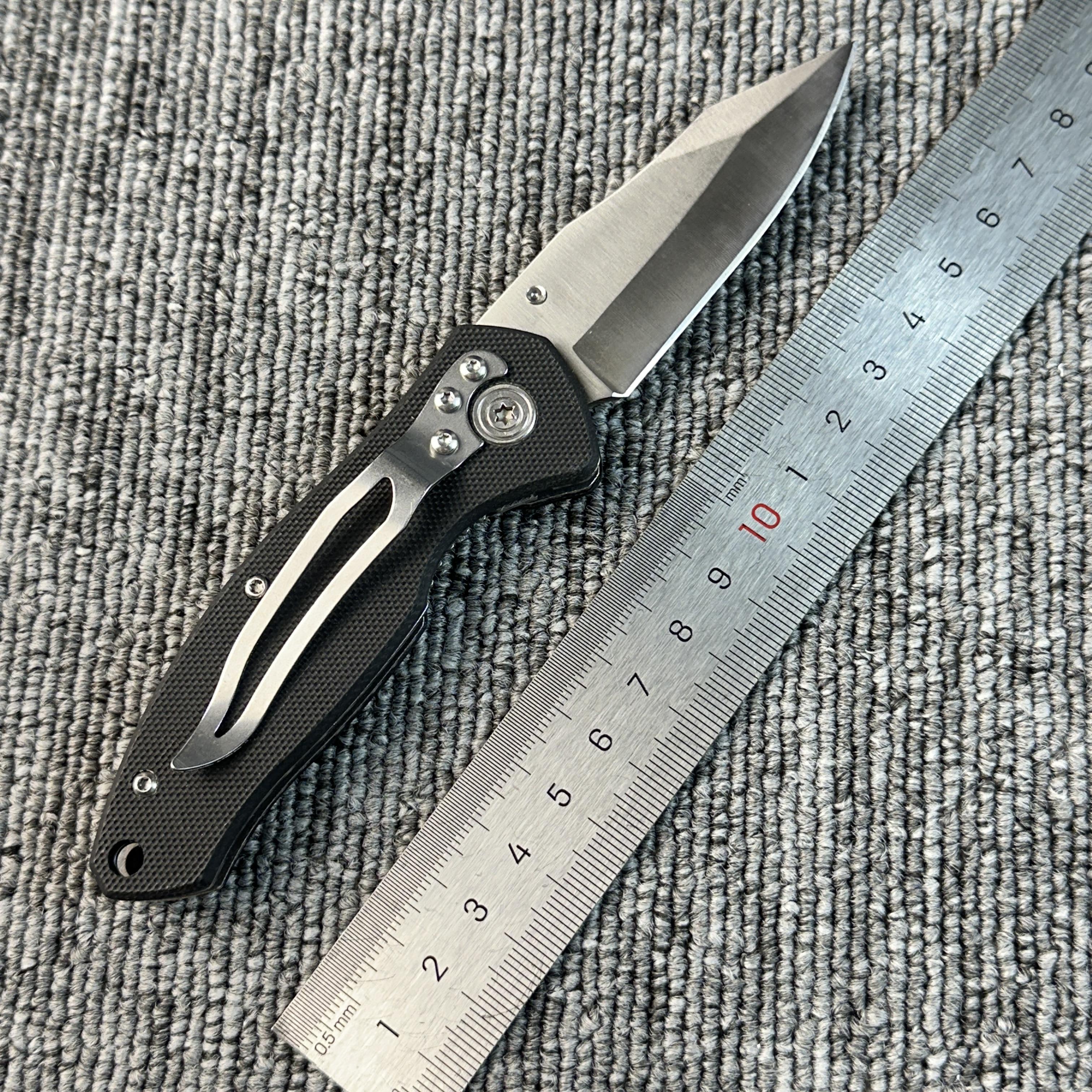 High Quality G10 Handle Folding Knife Sharp Stainless Steel Blade EDC Tool for Outdoor Camping