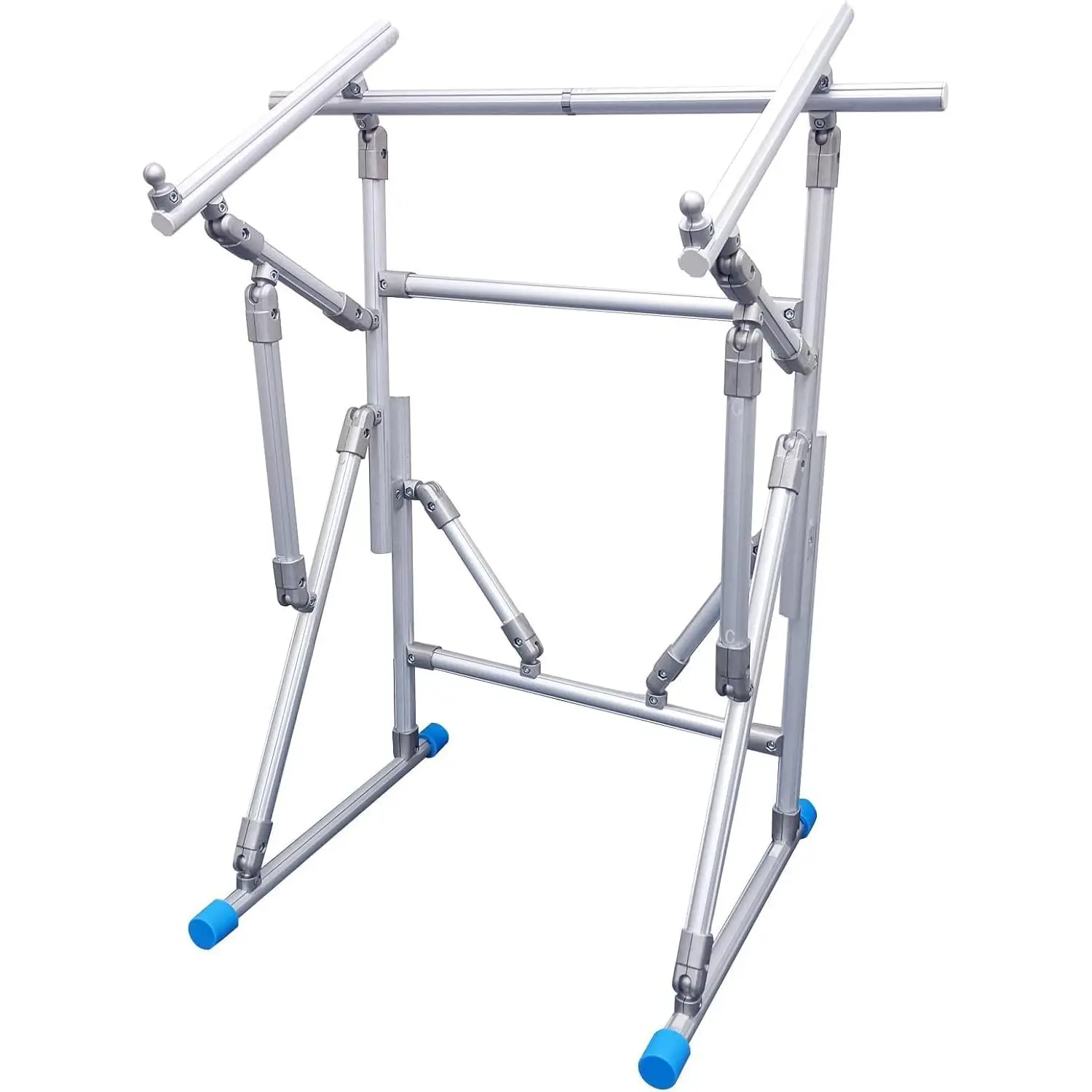Couple Embroidery Art Cross-Stitch Stand Embroidery Frame Stand Aluminum Alloy Embroidery Frame Stand Adjustable Cross-Stitch Stand Suitable for Embroidery and Sewing (Floor-Standing)