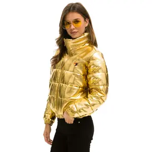 BOLT LUXE APRES PUFFER JACKET - METALLIC GOLD